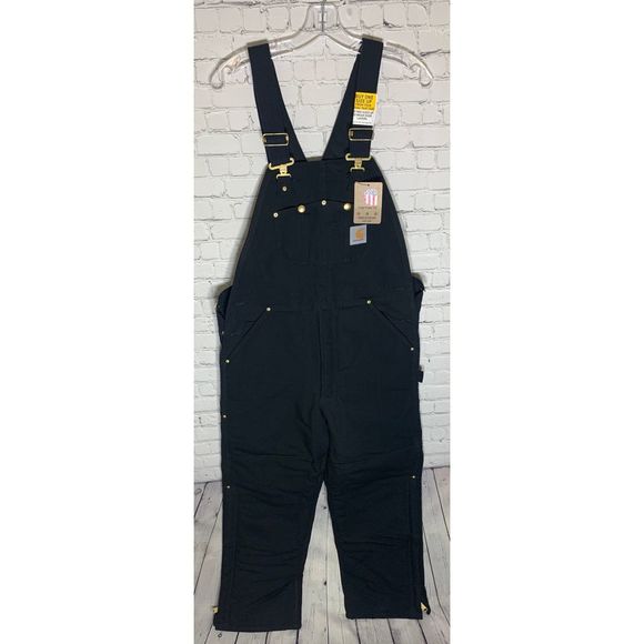 carhartt arctic bibs black